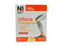 Imagen del producto N+S Vitans Cogni colágeno + vainilla 30 sobres