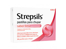Imagen del producto Strepsils fresa 24 pastillas para chupar