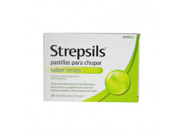 Imagen del producto Strepsils limón 24 pastillas s/azucar