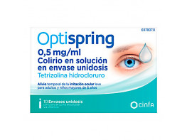 Imagen del producto Optispring 0,5% colirio 10 ml monodosis