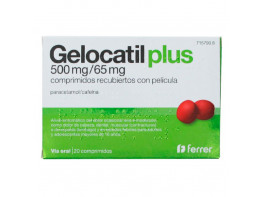 Imagen del producto Gelocatil plus 500 mg/65 mg 20 com recub