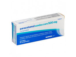 Imagen del producto Paracetamol Sandoz Care 500 mg comprimidos EFG
