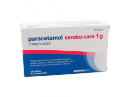 Imagen del producto Paracetamol sandoz care 1g 10 comprimidos
