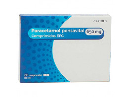 Imagen del producto Paracetamol pensavital 650mg 20 comprimidos efg
