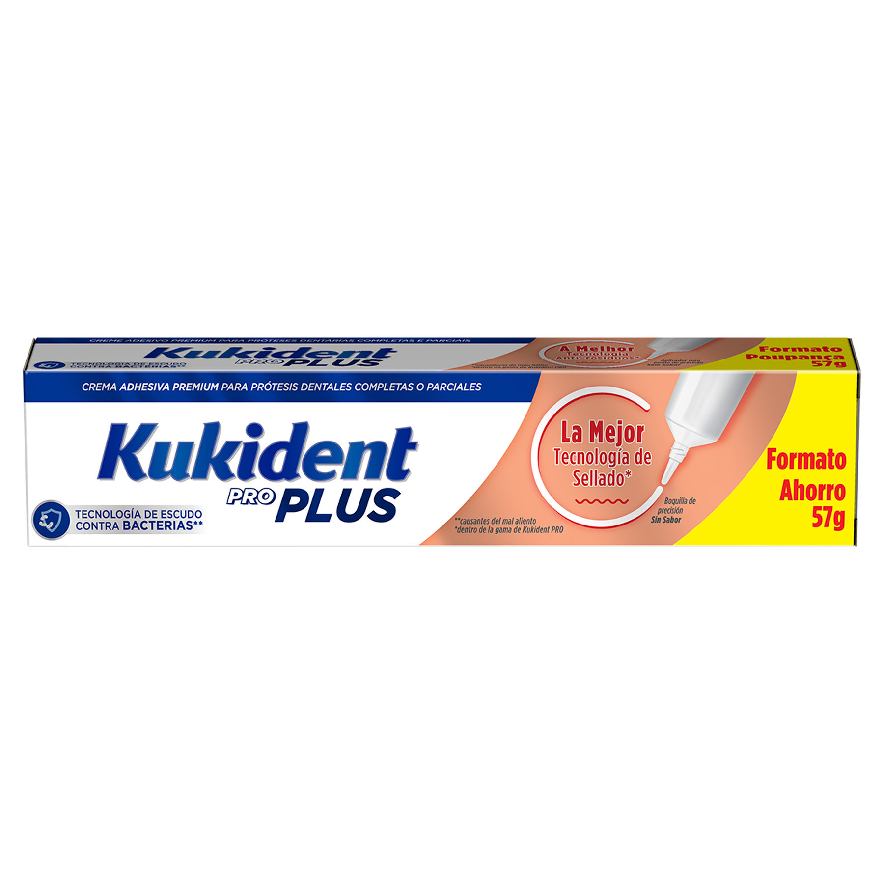 Imagen de Kukident Pro Plus crema adhesiva prótesis sin sabor 57g
