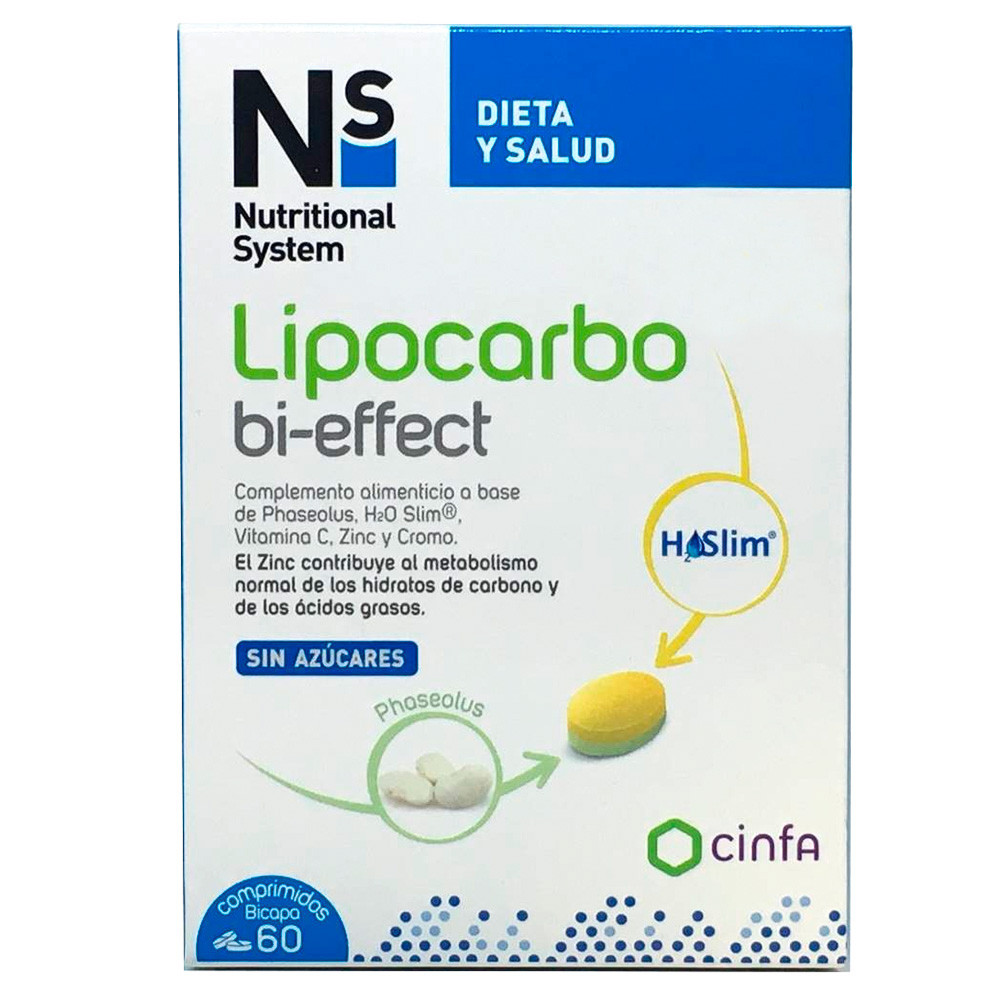Imagen de N+s lipocarbo bi-effect 60 comprimidos