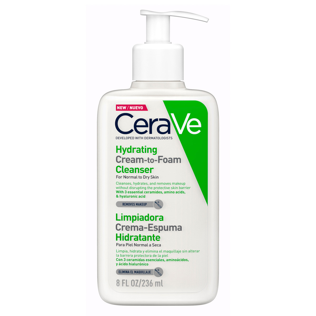 Imagen de Cerave limpiadora crema-espuma hidratante 236ml