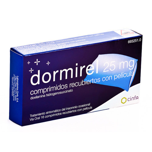 Imagen de Dormirel 25 mg 16 comprimidos