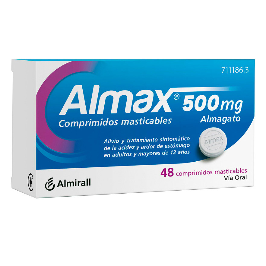 Imagen de Almax 500mg 24 comprimidos masticables