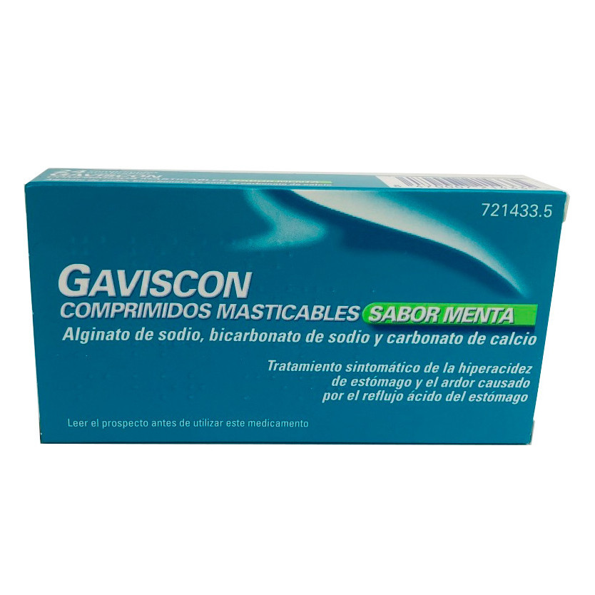 Imagen de Gaviscon menta 24 comprimidos masticable